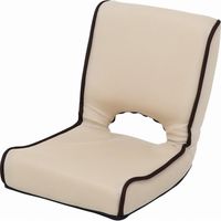 不二貿易 低反発座椅子 ショコラ メッシュ アイボリー 35508 1セット（4台入）（直送品）