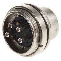 Franz Binder DINプラグ オス パネルマウント