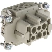 Harting ヘビーデューティコネクタ Han E シリーズ メス 7極 16A 500 V 6 B 09330062701 1個（直送品）