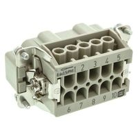 ハーティング Harting オスインサート Han E シリーズ オス 10極 16A 500 V 10 B 09330102601 1個（直送品）
