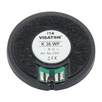 VISATON 圧電型サウンダー 8Ω，定格出力:1W 36 (Dia.) x 6mm K WP， 8 OHM 1ロット(48個)（直送品）