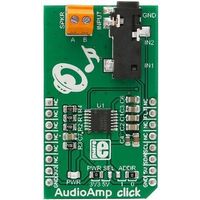 MikroElektronika 開発・評価ボード AudioAmp click mikroBUS MIKROE-2368 1個（直送品）
