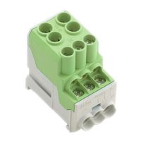 日本ワイドミュラー Weidmuller 配電ブロック 6極 1561930000 1ロット(3個)（直送品）