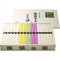 マルキ 【お中元ギフト・熨斗付き】マルキ 揖保乃糸 特級色麺 MS-50 936329 1セット（直送品）