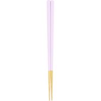 かのりゅう 箸 23cm 栗 八角箸 waguri 木製 天然木 日本製 パープル 366806 1個（直送品）