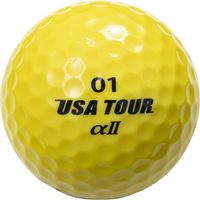 朝日ゴルフ USA TOUR α2 イエロー　20個（直送品）