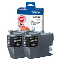 ブラザー（brother） 純正インク LC411BK-2PK ブラック 1セット(2個入)（わけあり品）