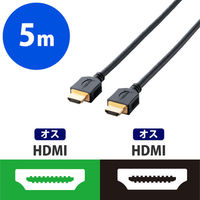 HDMIケーブル 5m 4K/2K対応 RoHS指令に準拠 ブラック DH-HD14ER50BK エレコム 1個（わけあり品）