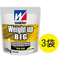 ウイダー　ウエイトアップビッグ　バニラ味　1.2kg　1セット（3袋）　森永製菓　プロテイン