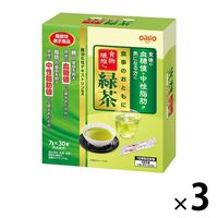 食事のおともに食物繊維入り緑茶30本 3個 日清オイリオグループ