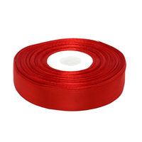 日本紐釦貿易 カラーリボン 巾18mm×29m カラー/赤 AMK18-2-10 1個（10巻）