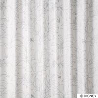 スミノエ DISNEY セミオーダー カーテン ミッキー スリップリーフ 1400×1500mm シルバー １セット(2枚入)（直送品）