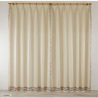 スミノエ DISNEY セミオーダー カーテン ミッキー レトロコミック 2100×1700mm アイボリー １セット(2枚入)（直送品）