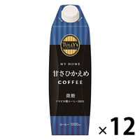 伊藤園 タリーズコーヒー 微糖 キャップ付き 紙パック 1000ml 1セット（12本）