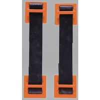 トラスコ中山 TRUSCO 地震対策 転倒防止ゴムベルト(2本入)オレンジ FPRB-OR 1パック(2本) 257-7468（直送品）