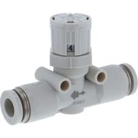 日本ピスコ PISCO スピードコントローラダイヤル付タイプ ユニオンストレート(低流量タイプ) φ6用 JSGU6LW 1個（直送品）