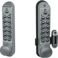 長沢製作所 長沢 キーレックス K592T 面付本締錠 両面ボタン NK592T MU0 1組(1セット) 249-6996（直送品）