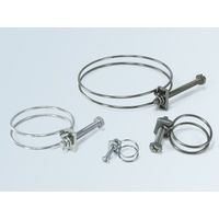 栃木屋 ワイヤー型ホースバンド TMー145ステンレスー45 1セット(8コ)（直送品）