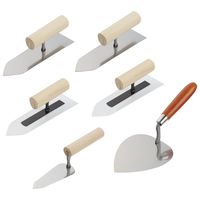 藤原産業 赤長 左官鏝6点セット 6pcsセット 6pcs 1個（直送品）