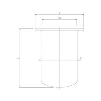 旭製作所 石英半円形セパラ反応容器 1230 64-5087