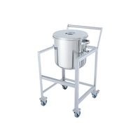 MONOVATE ステンレス鏡板型汎用容器 80L 架台付(取っ手・蓋置付) DT-ST-ASCC-47 1個 64-5068-33（直送品）