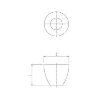 旭製作所 石英ルツボ ローヤルベルリン形 40mL 1020-40 1個 64-5086-77（直送品）