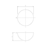 旭製作所 石英蒸発皿 500mL 1024-500 1個 64-5086-96（直送品）