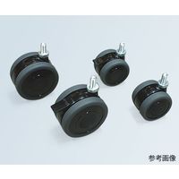 栃木屋 双輪キャスター TCA-SUS-TE100N12 1個 64-5094-09（直送品）