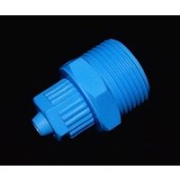 アズワン PP R3/4オスネジ付きチューブロックアダプター 8×10mm 64-5266-88 1袋(10個)（直送品）