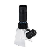 クリアー光学 LEDライト付ギャラリースコープ+マイクロスタンドセット 20倍 F-616LS 1セット 64-5277-07（直送品）