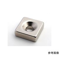 二六製作所 ネオジム 20×20×4ーM5皿穴(N40SH)5個入 NK275 1個(5個) 64-5405-53（直送品）