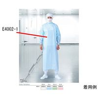 ワコウ クリーンコート 首マジック腰ひも 4L ピンク E4002-4-4L 1枚 64-6228-81（直送品）