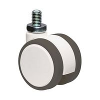 東海キャスター 双輪キャスター φ50 自在 ネジ式 FW050N12P1.25L-14 1個 64-6446-65（直送品）