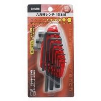 高儀 GIS 六角棒レンチ ホルダー付ミリ 10本組 4907052322110 1セット(3セット)（直送品）