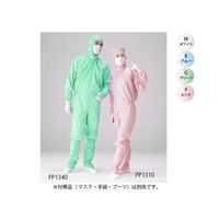 ゴールドウイン プリータIIIフードワンピース PP1340 グリーン4L 10枚入 PP1340-04-4L-10P 1セット(10枚)（直送品）