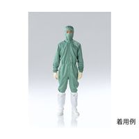 東洋リントフリー 防塵ツナギ服 深緑 5L FD173C-08 1着 64-8901-56（直送品）