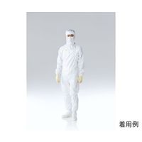 東洋リントフリー オートクレーブ対応フード一体型ツナギ服 白 L FP1205-01 1着 64-8904-49（直送品）