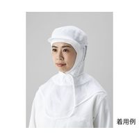 東洋リントフリー 毛髪落下防止フード 白 M JL4251-01 1枚 64-8905-41（直送品）