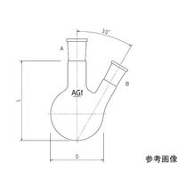 旭製作所 二ツ口フラスコ 3，000mL 45/50・24/40 3108-3-8L4L 1個 64-8910-98（直送品）