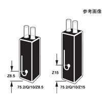 丸窓サブマイクロフロー石英セル チューブ接続口付き 光路長:40mm Z高さ:8.5mm 0.128mL 75.2/Q/40/Z8.5 1個（直送品）