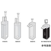 蛍光ウォータージャケットサブマイクロ石英セル ストッパー付き 光路長:10mm 40 0.160mL 64-8940-41（直送品）