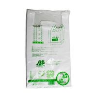 紺屋商事 バイオマスレジ袋乳白 E45W45 (100枚/冊) 0.016×300(440)×530 01042045 1パック(100枚)（直送品）