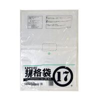 紺屋商事 PE規格ポリ袋 03透明 17号 03×360×500（100枚/冊） 00722017 64-9608-46（直送品）