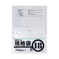 紺屋商事 PE規格ポリ袋 03透明 18号 03×380×530（100枚/冊） 00722018 64-9608-47（直送品）