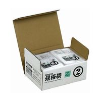 紺屋商事 小箱売:PE規格ポリ袋 03透明 2号 100枚×20冊入 00723002 1箱(2000枚) 64-9608-51（直送品）