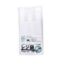 紺屋商事 レジ袋乳白 東8西25号 160（260）×360（100枚/冊 