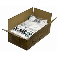 紺屋商事 ケース売:レジ袋乳白 東30西40号 260(390)×480(100枚×20冊) 00723130 1箱(2000枚)（直送品）