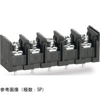 ネジ式端子台 底面絶縁物無し サポート端子無し ネジサイズM4 角座金付ネジ PC端子 取付孔無し 8P ML-280-S1B3YF-8P（直送品）