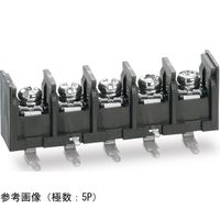 ネジ式端子台 底面絶縁物無し サポート端子有り ネジサイズM4 角座金付ネジ PC端子 取付孔無し 4P ML-280-S2G3YF-4P（直送品）