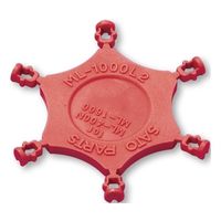 サトーパーツ MLー400ーN、MLー1600用 誤挿入防止モールド 赤 ML-1000-L2-R 1個 65-0265-52（直送品）